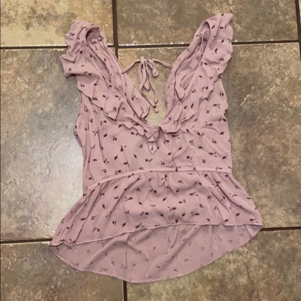 American Eagle Crop Blouse